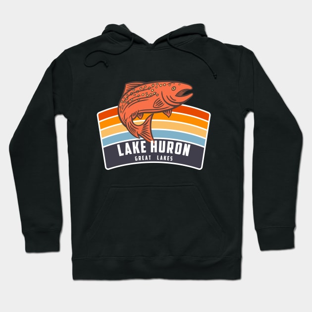 Lake Huron Great Lakes Hoodie by Eureka Shirts